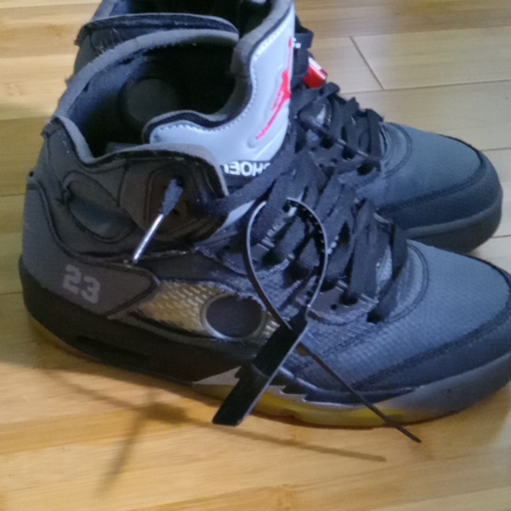 Air jordan 5 off white